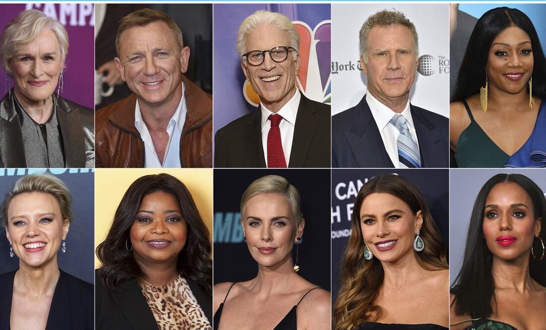 Entre los presentadores están Sofía Vergara, Salma Hayek, Amy Poehler, Margot Robbie, Harvey Keitel, Daniel Craig y Charlize Theron. Foto: Especial AP