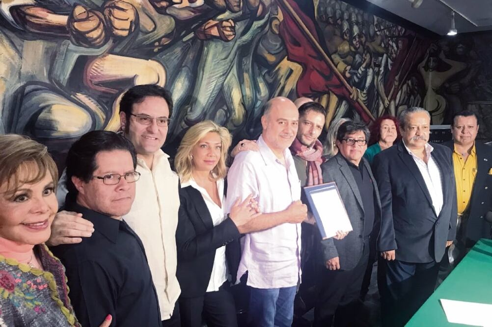 Actores y trabajadores audiovisuales hicieron la denuncia (HUMBERTO MONTOYA. EL UNIVERSAL)