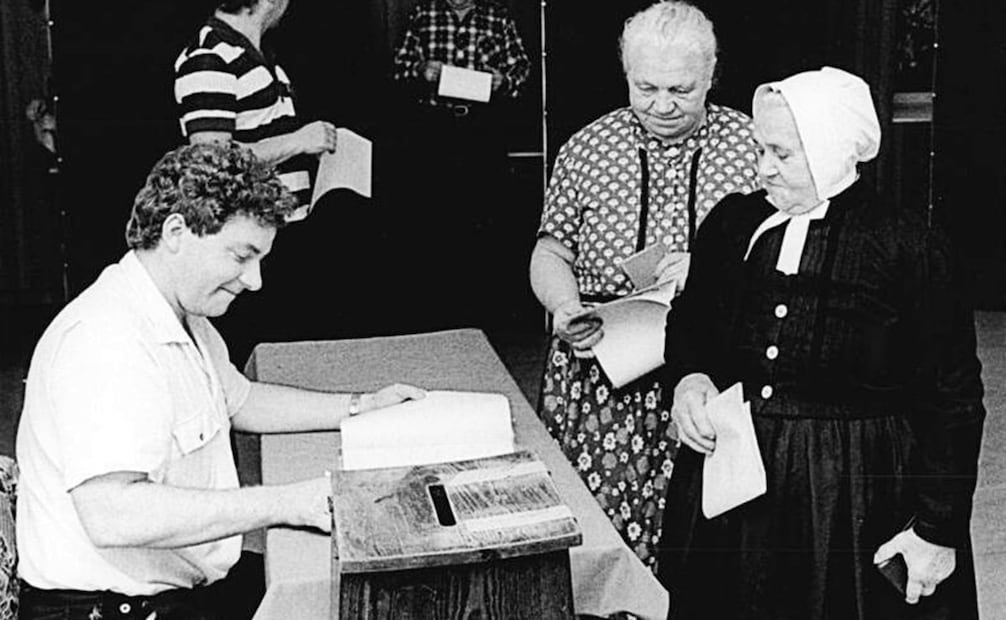Además de las elecciones para el Parlamento Federal, en 1990 también se realizaron votaciones a nivel estatal en los recién formalizados estados federados. Foto: German Federal Archive/Wikimedia Commons.
