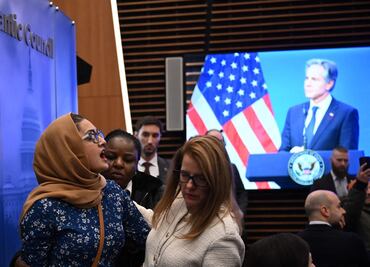 Secretario de Estado de EU presenta plan de posguerra para Gaza; negociaciones ayudarían a un alto al fuego