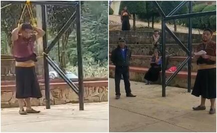 Tzotziles piden 1.5 mdp por liberación de alcalde en Chiapas; lo amarran y visten de mujer