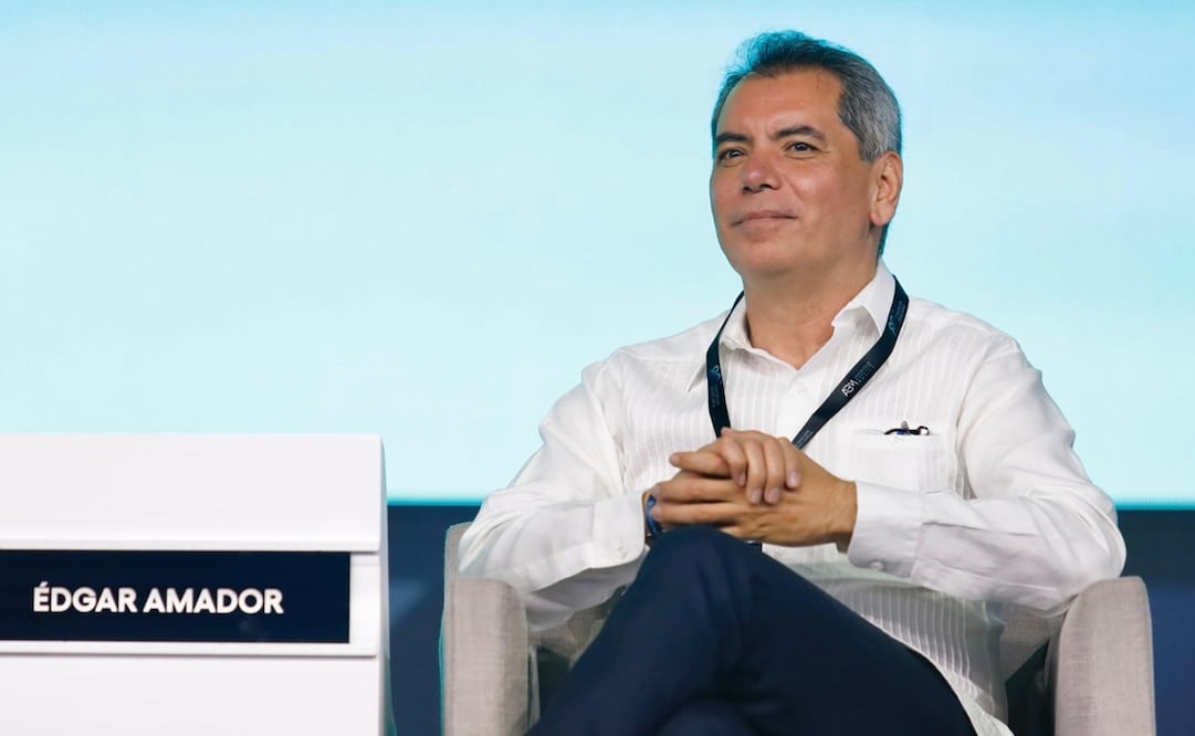 Edgar Abraham Amador Zamora durante su participación en la 89 Convención Bancaria. Foto: Cortesía de ABM.