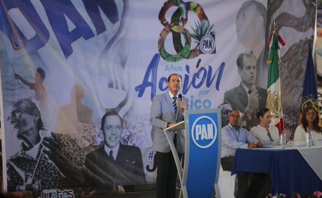 El líder nacional del PAN, Marko Cortés (Foto: Twitter / @MarkoCortes)