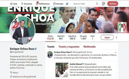 Ochoa Reza tacha de “ignorante” a AMLO 