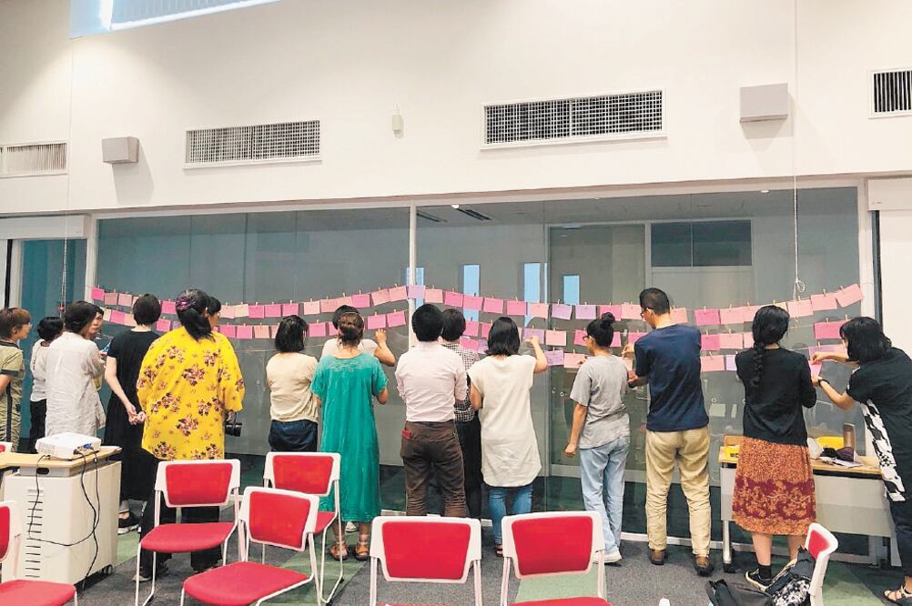 El Tendedero, obra de Mónica Mayer en torno del acoso sexual. Foto/CORTESÍA
