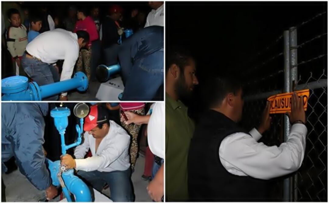 Mayor José César Rodríguez ordered the temporary closure of the water. (Photos: SPECIAL)