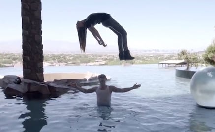 Belinda levita y lo comparte en video