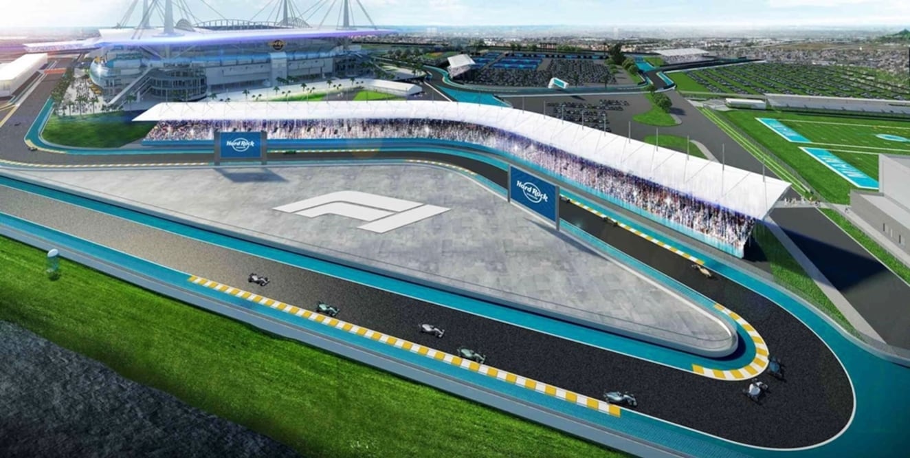 F1: así es la pista donde se correrá el GP de Miami este fin de semana