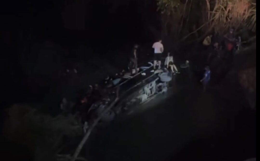 Accidente en la Huasteca potosina. Foto: Especial