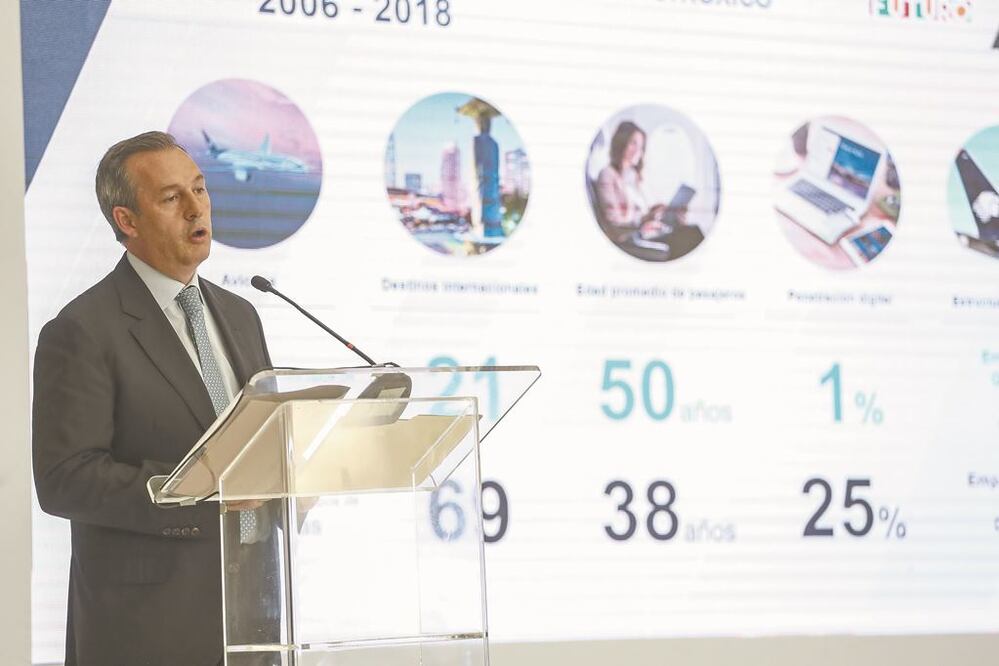 Andrés Conesa, director general de Aeroméxico, comentó que la capacidad de las aerolíneas no crecerá este año y el próximo estará débil. ARCHIVO EL UNIVERSAL