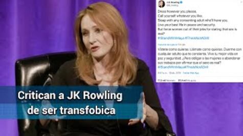 Acusan a escritora de Harry Potter de transfobia por polémico tweet