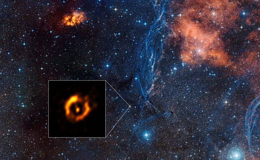 A los investigadores también les sorprendió encontrar en las observaciones un resplandor más débil. Foto: ESO