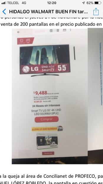 Ahora en Pachuca, Walmart vende 8 pantallas en $1500 cada una