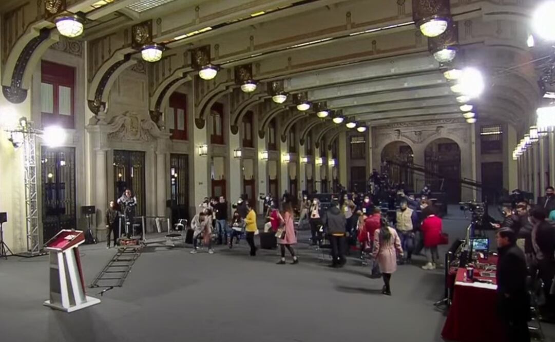 El jefe de Protección Civil de Presidencia detalló el protocolo que asegura se tiene en el Salón Tesorería. Foto: Captura de pantalla