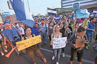 “Fuera Ortega”, exigen manifestantes en Nicaragua 