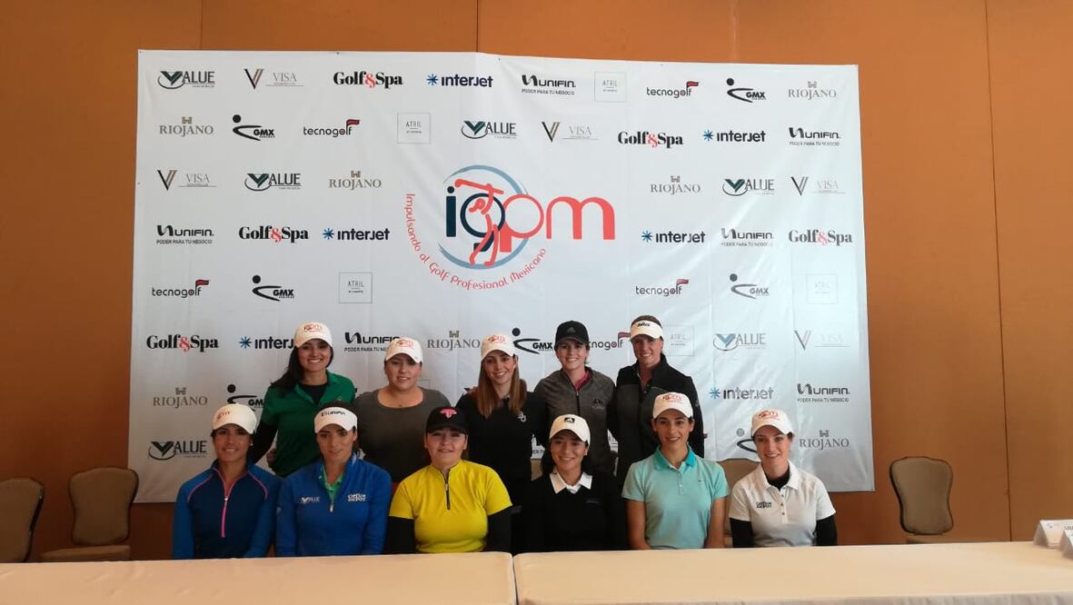 Las jugadoras mexicanas que participarán en el ProAm del IGPM. Foto: Alejandro Orellana.
