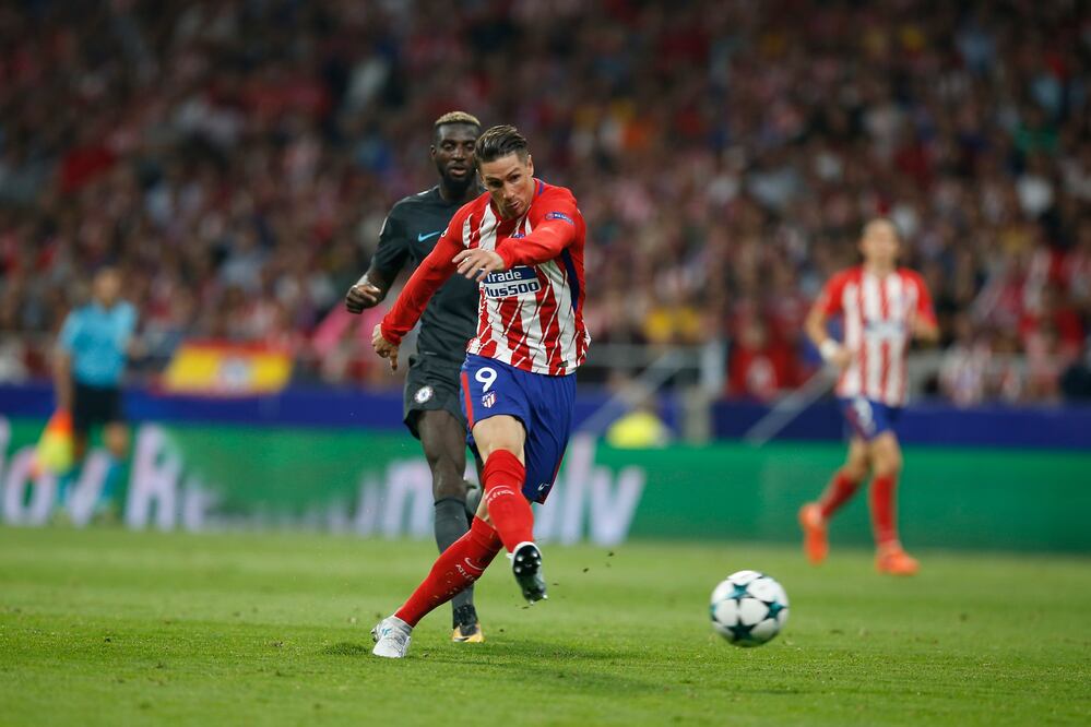 AP. Fernando Torres durante el juego entre Atlético de Madrid y Chelsea de la Champions League