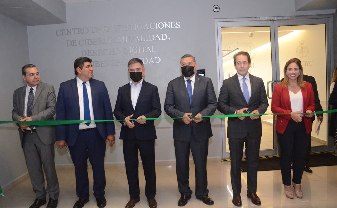 Inauguración del Centro de Investigaciones de Cibercriminalidad, Derecho Digital y Ciberseguridad de Nuevo León. Foto: Emilio Vasquez / EL UNIVERSAL 