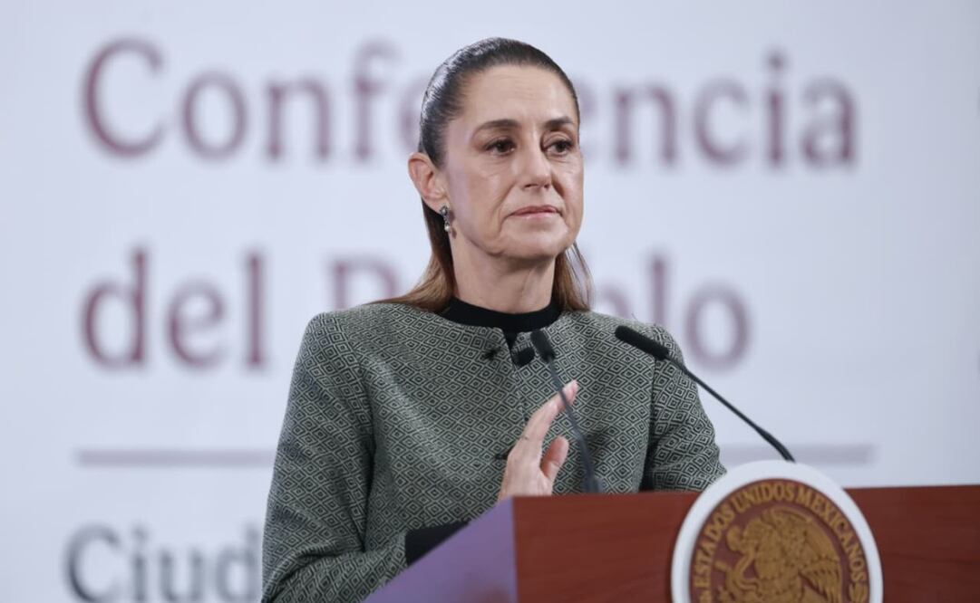 Claudia Sheinbaum encabeza su conferencia matutina en Palacio Nacional el 12 de septiembre de 2025. Foto: Fernanda Rojas / EL UNIVERSAL