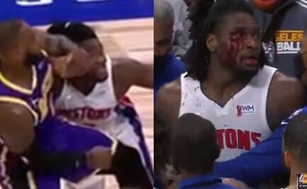 VIDEO: LeBron James golpea y sangra a Isaiah Stewart en pleno partido