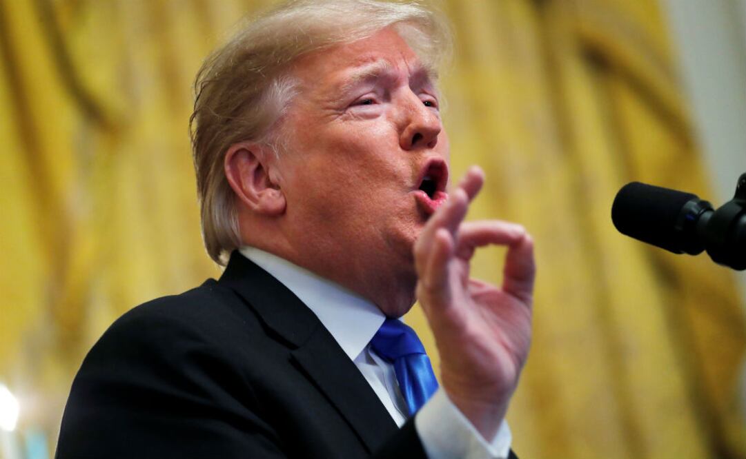 El presidente de Estados Unidos, Donald Trump dijo que no se puede permitir la violencia política en Estados Unidos y que está comprometido en detenerla. FOTO: Reuters