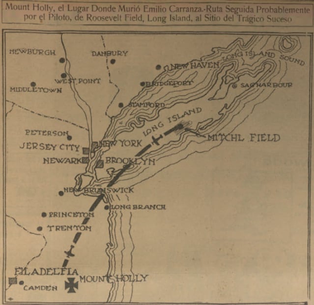 El histórico vuelo entre EU y México de 1928 que cobró la vida del piloto Emilio Carranza