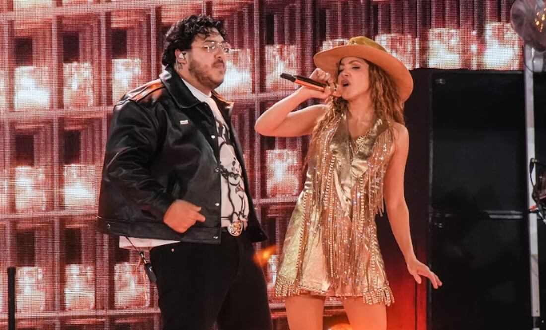 Shakira y Grupo Frontera en el Estadio GNP. Foto: Cortesía José Jorge Carreón.