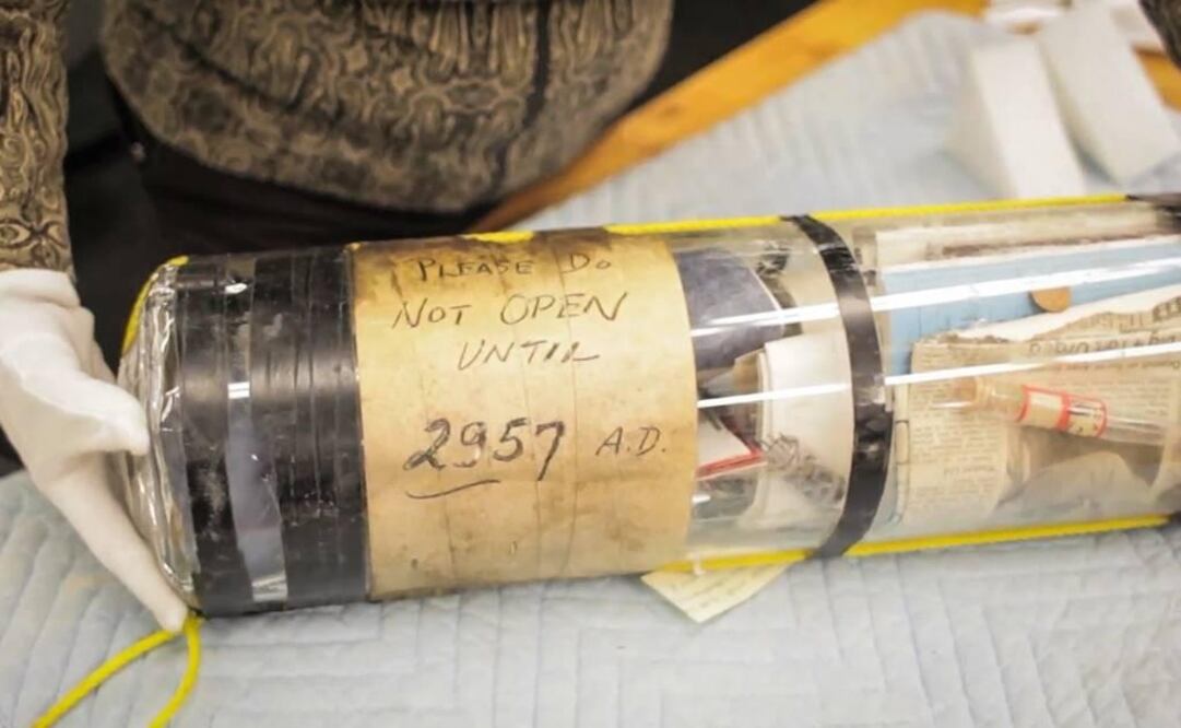 Es una de ocho cápsulas de este tipo enterradas en esa casa de estudios. Foto: MIT