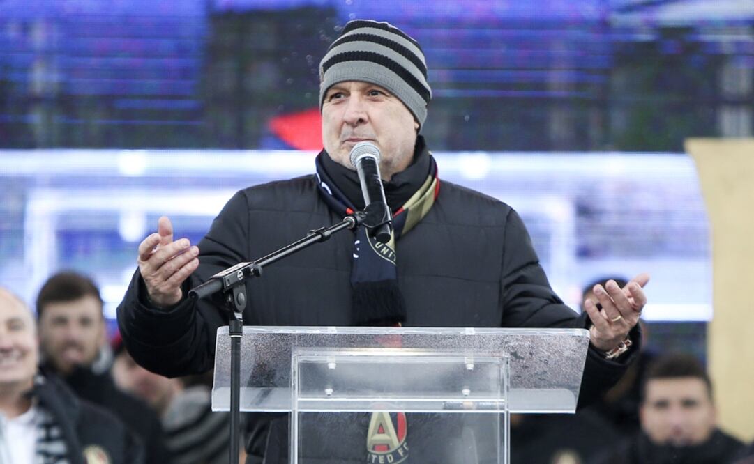 Martino durante los festejos del campeonato de la MLS. FOTO/REUTERS