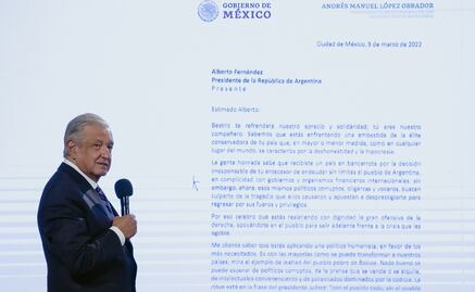 La carta de respaldo de AMLO al presidente de Argentina por "embestida de la élite conservadora"