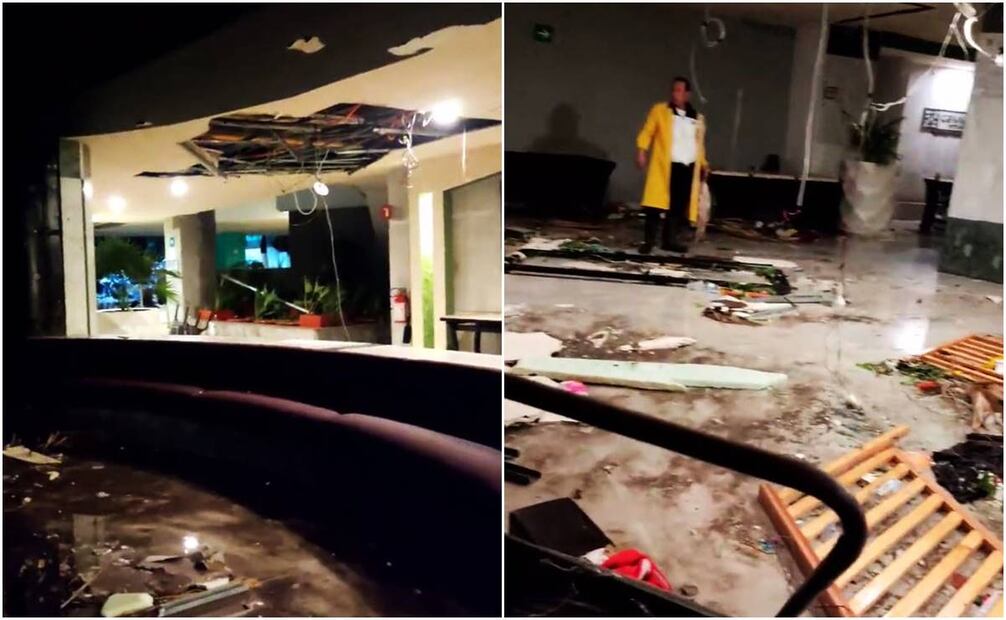 Hotel Copacabana después de Otis. Foto:@AlehRg29