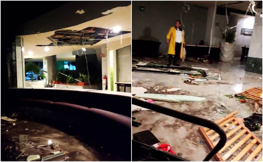 Hotel Copacabana después de Otis. Foto:@AlehRg29