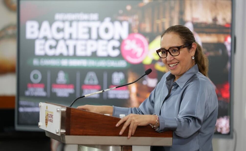 La presidenta municipal de Ecatepec informó que Desde el 1 de enero del 2025, cuando inició la actual gestión, a la fecha, el gobierno de Ecatepec ha reparado 57 mil 480 baches y rehabilitado 455 mil metros cuadrados de vialidades. | Foto: Especial.