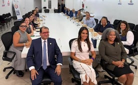 Alessandra Rojo de la Vega recibe a legisladores de Nueva York; comparten estrategias de seguridad