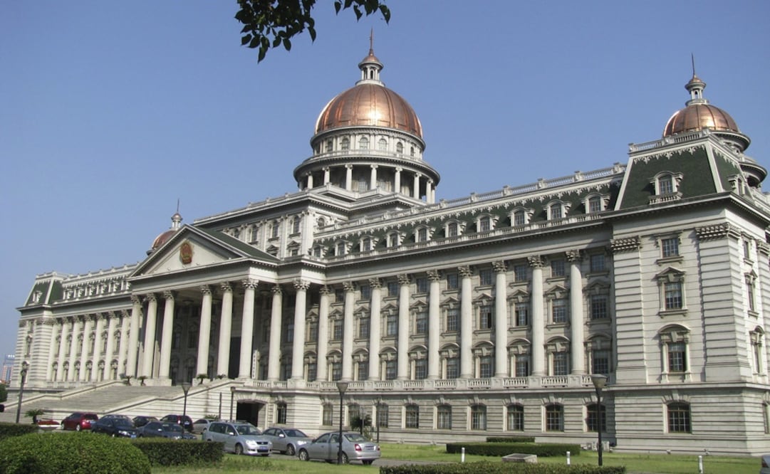 Vista general del edificio del Tribunal Popular de Jiangyin. Foto: EFE/Ah Foo