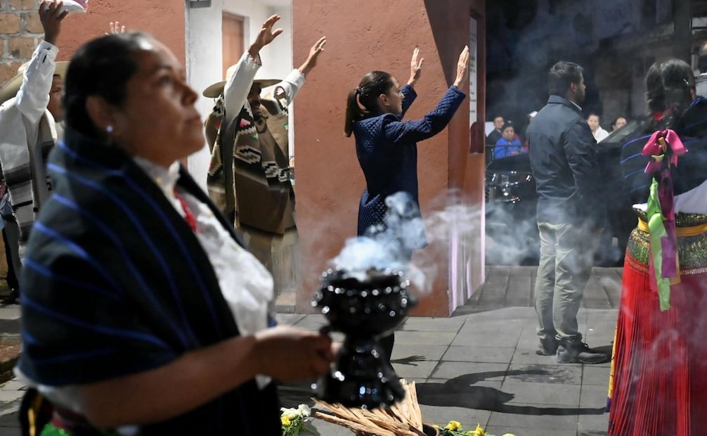 Claudia Sheinbaum, durante la presentación de avances del Plan Michoacán en el municipio de Pátzcuaro. Foto: Presidencia