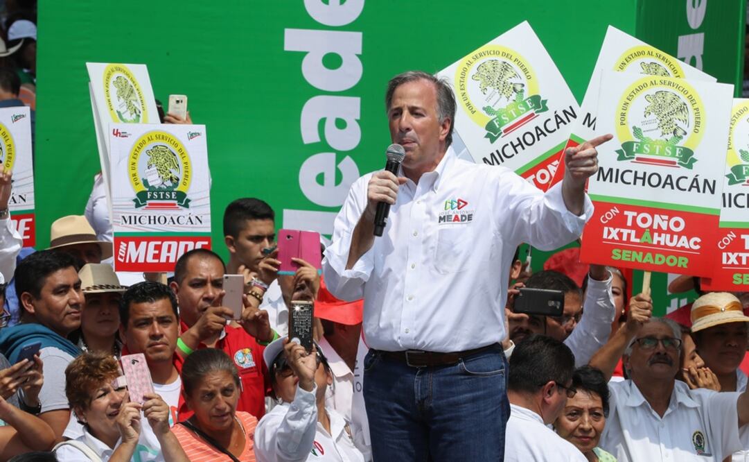El candidato de la coalición Todos Por México, José Antonio Meade, realiza un gira por Yucatán, previo al tercer debate (Foto: Archivo / EL UNIVERSAL)