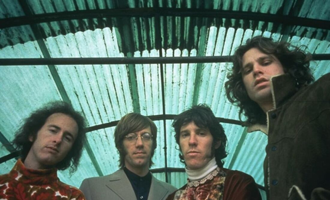 John Densmore, Robby Krieger, Ray Manzarek, Jim Morrison, miembros de The Doors. Foto: IMDB