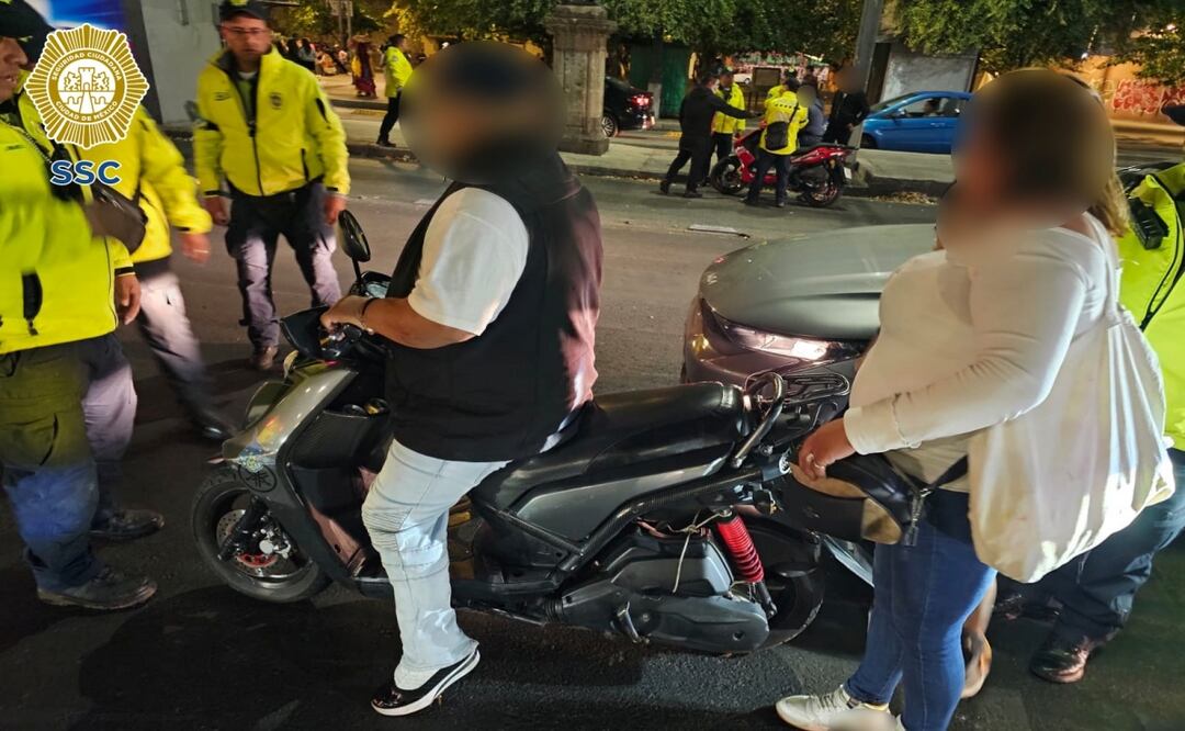 SSC remite más de mil motocicletas durante la Mega Rodada del Terror en la CDMX. Foto: Especial