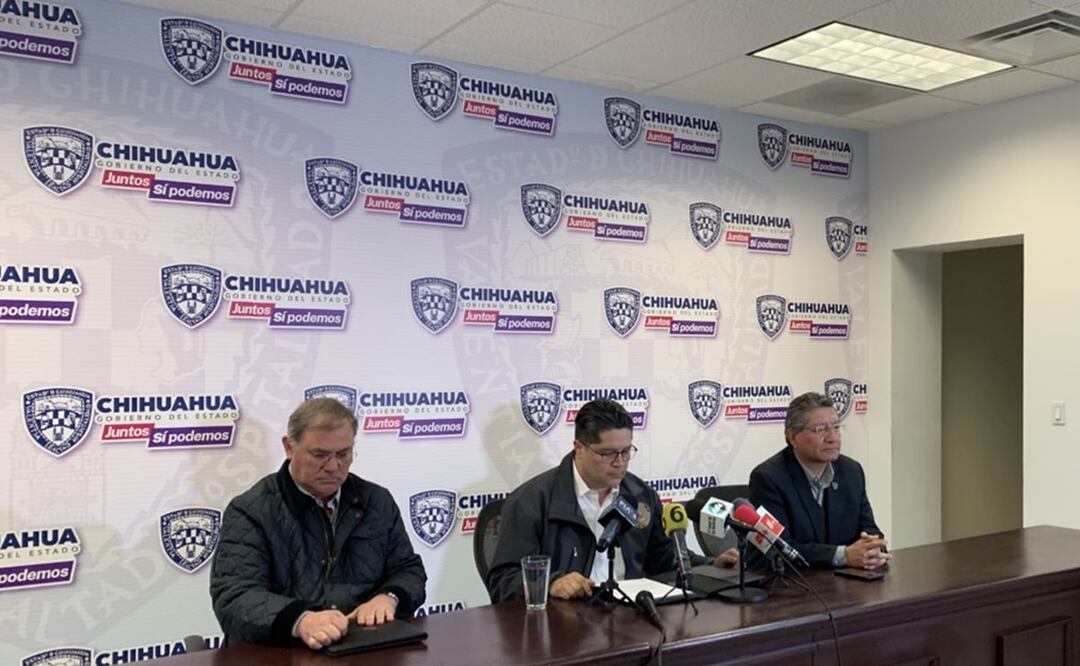 Fiscal general de Chihuahua, Roberto Fierro Duarte, en conferencia de prensa / Foto: Paola Gamboa. EL UNIVERSAL