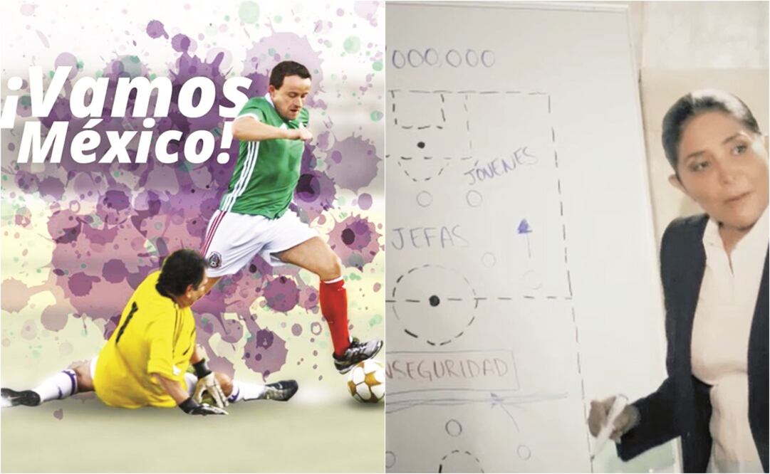 Alejandra Barrales en un video le pide a su equipo salir a ganar; Mikel Arriola difundió una imagen en la que le gana el balón a los amarillos (ESPECIALES)