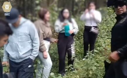 Rescatan a cuatro personas extraviadas en Los Dinamos; SSC recomienda tomar precauciones en zonas boscosas