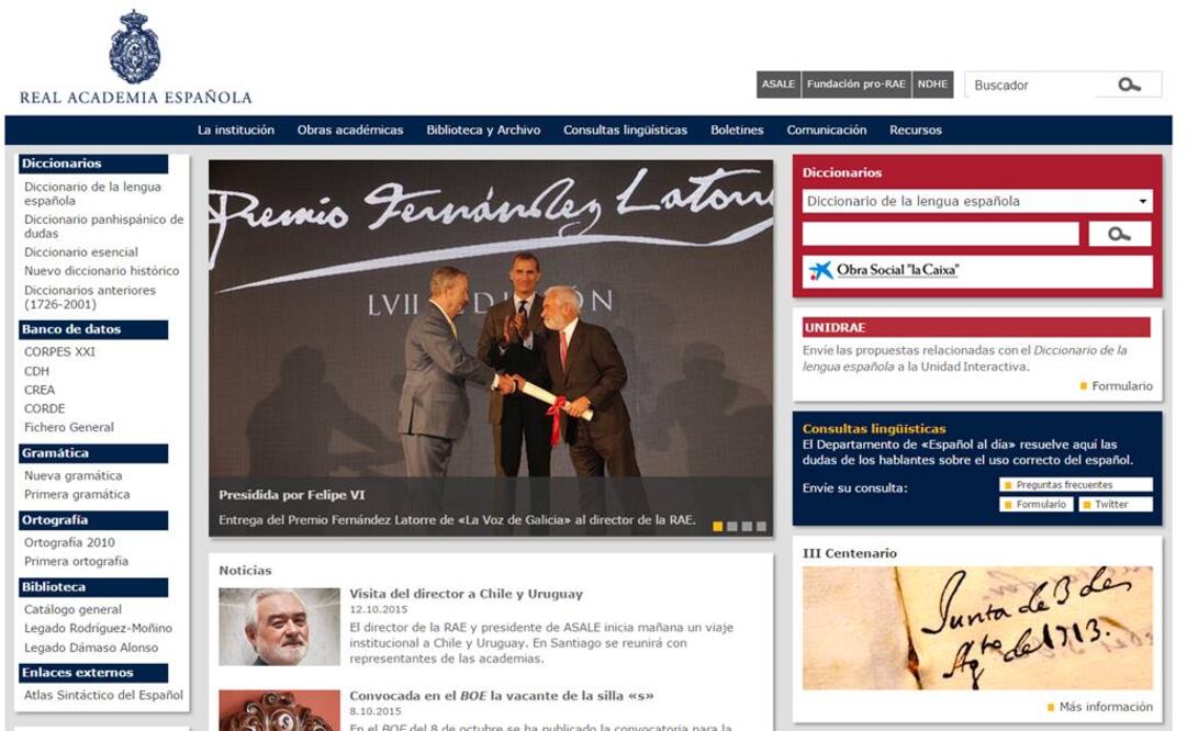 De momento, la versión digital de la nueva edición del "Diccionario" está en período de prueba, pero contiene todas las novedades que se incorporaron a la edición en papel, publicada por Espasa hace un año. FOTO: Rae.es