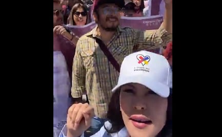 VIDEO Diputada panista Teresa Castell denuncia acoso y ataque de “manifestantes de Morena”