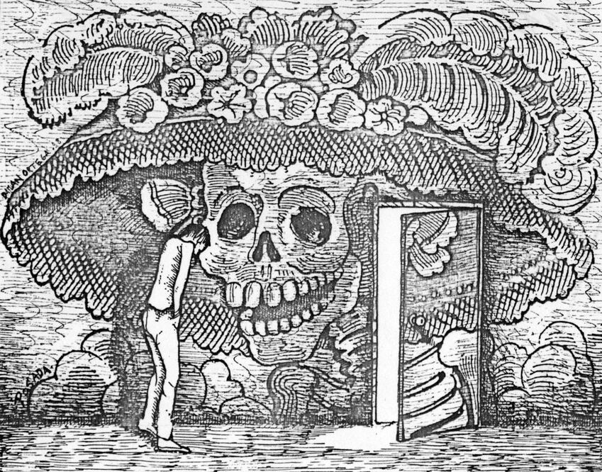 El creador de la Catrina a la fosa común