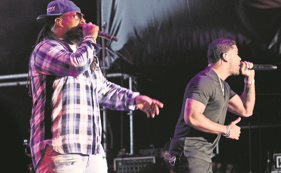 El dúo de música urbana se presentó en el foro Ah Kim Pech. (FOTOS: ARACELI GARCIA. EL UNIVERSAL)