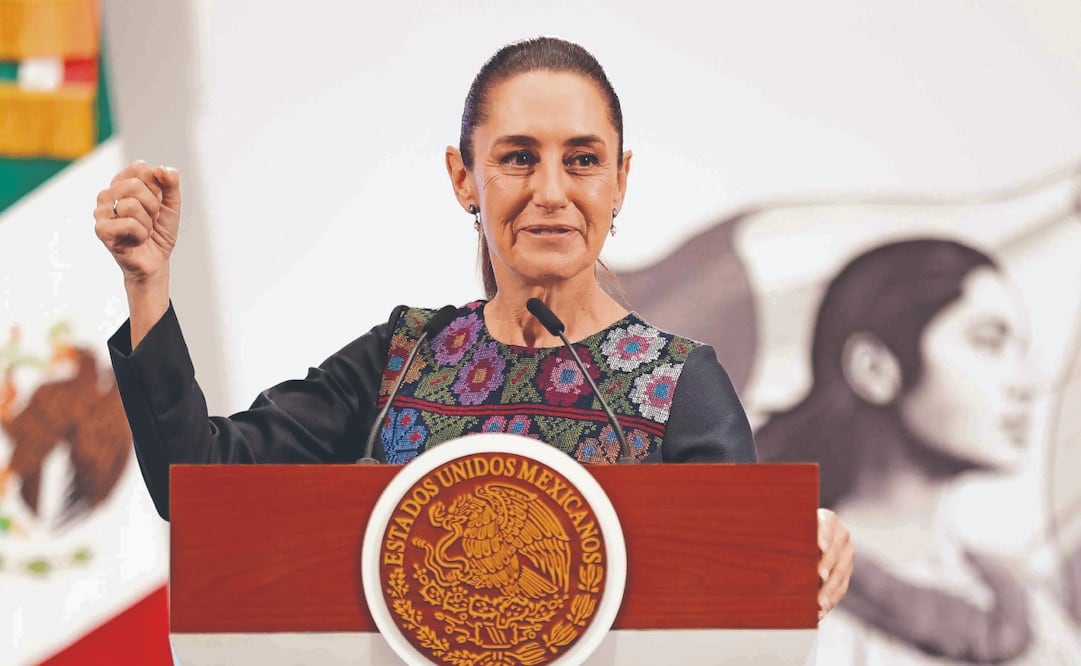 La presidenta Claudia Sheinbaum calificó como hazaña de la 4T que 13.4 millones de mexicanos lograran salir de la pobreza, lo que es prueba de la eficacia de su gestión. Archivo El Universal