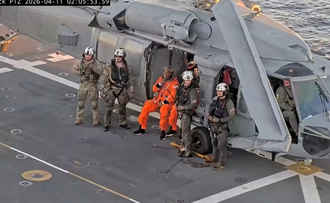 Termina con éxito la misión Artemis II del regreso humano a la órbita lunar. Foto: EFE.