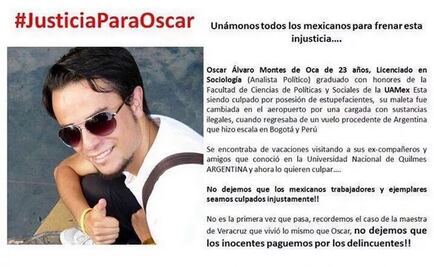 Aerolínea confirmó que Óscar viajó con otra maleta