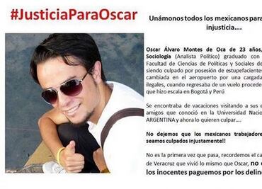 Aerolínea confirmó que Óscar viajó con otra maleta